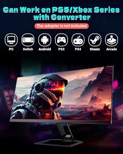 Sehawei Haute42 Arcade Stick S16 All-Button Gamerfinger with Custom RGB | Supports Hot Swap, Turbo Function & SOCD, Compatible with PC/Ps3/Ps4/Switch/Steam