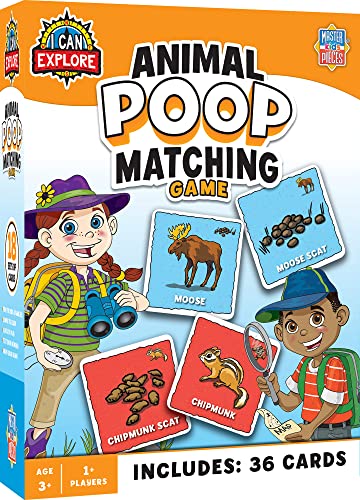 MasterPieces Licensed Kids Games - I Can Explore - Animal Poop Games for Kids & Family, Laugh and Learn - style: Animal Poop
