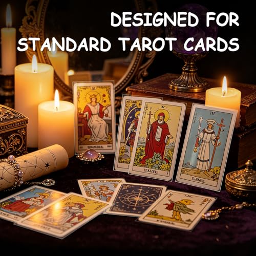 85 Pcs Tarot Card Sleeves 72 x 122mm, Clear Premium Protective Card Sleeves for Standard Tarot Decks (78 Cards + Extras)