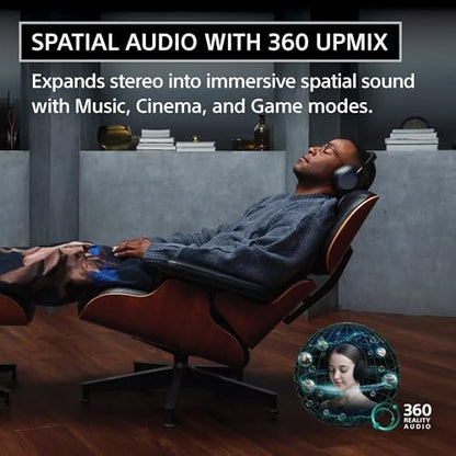 Sony 1000X THE COLLEXION Wireless Noise Cancelling Headphones, Platinum | Luxury Comfort with Curated Materials, HD NC Processor QN3, 12 Microphones, Mastered by Engineers, Up to 24 Hrs of Battery - color: Platinum