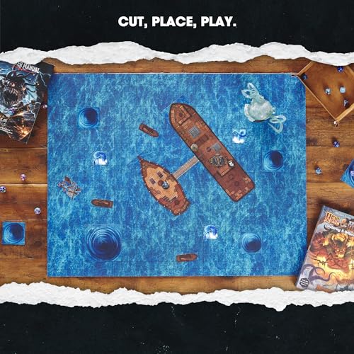 Dungeon Craft Hell & Highwater Game, Loose Leaf Inside a Custom Box, Water Resistant, Dry Erase by 1985 Games - style: Hell & Highwater