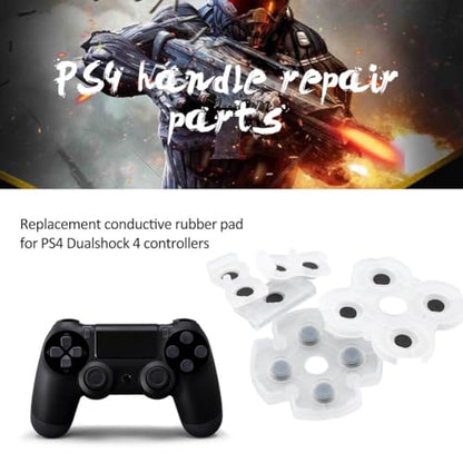 4 Set Silicone Conductive Rubber Pad Keypads for PS4 Buttons Part