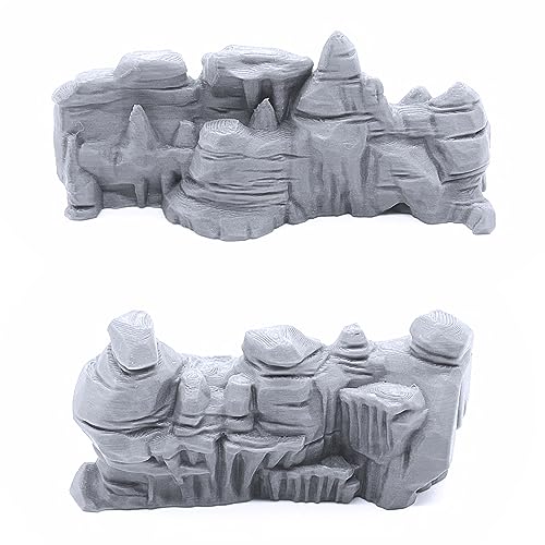 EnderToys Low Grotto Walls - DND Terrain Scenery for Tabletop 28mm Miniatures Wargame