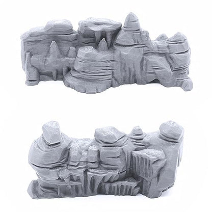 EnderToys Low Grotto Walls - DND Terrain Scenery for Tabletop 28mm Miniatures Wargame