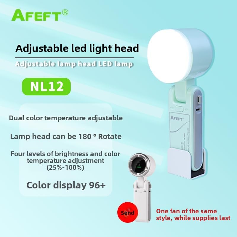 12W Portable LED Video Light, 2500K-5600K Bi-Color Photography Fill Light with 180° Rotatable Head & Tripod, High CRI Handheld Lighting for YouTube, TikTok, Live Stream & Product Photography - color: green