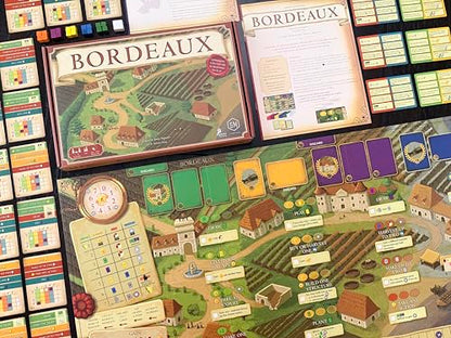 Stonemaier Games: Viticulture: Bordeaux Expansion by Jamey Stegmaier | Add to Viticulture (Base Game) | A New Board Featuring Updated Graphics, Layout, and New Mechanism | 1-6 Players, 90 Mins
