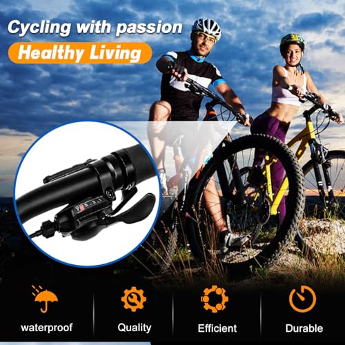 SL-M315-7R Bike Shift Lever, Bicycle Shift Lever - Right, Mountain Right Shifter Lever with Optical Gear Display | Bike shifter. Durable, ergonomic design. Compatible with mountain, road, folding bikes. Easy install. - color: SL-M315-7R