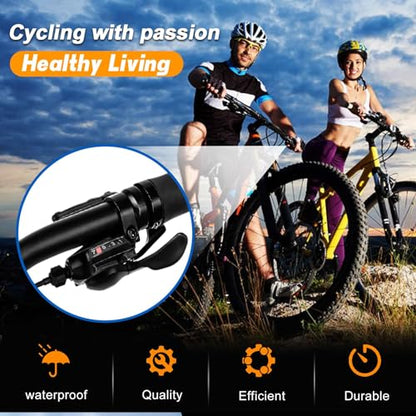 SL-M315-7R Bike Shift Lever, Bicycle Shift Lever - Right, Mountain Right Shifter Lever with Optical Gear Display | Bike shifter. Durable, ergonomic design. Compatible with mountain, road, folding bikes. Easy install. - color: SL-M315-7R