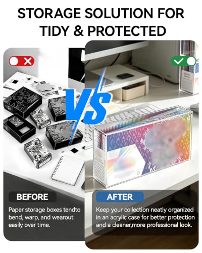 SPC Acrylic Display Case, 8mm Ultra Thick Clear Protector Case,Magnetic Lid | Clear Display Enclosure Compatible with Prismatic Evolutions Super-Premium Collection Box (14.4"Lx3.4"Wx6.9"H) - color: Spc Acrylic Case, size: Acrylic Case