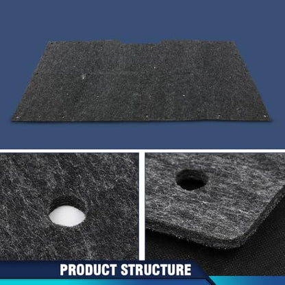 PIT66 Hood Insulation Pad Compatible with Chevy GMC Pickup Truck Jimmy Suburban 1981-1987 - style: 1981-1987 Chevy/GMC