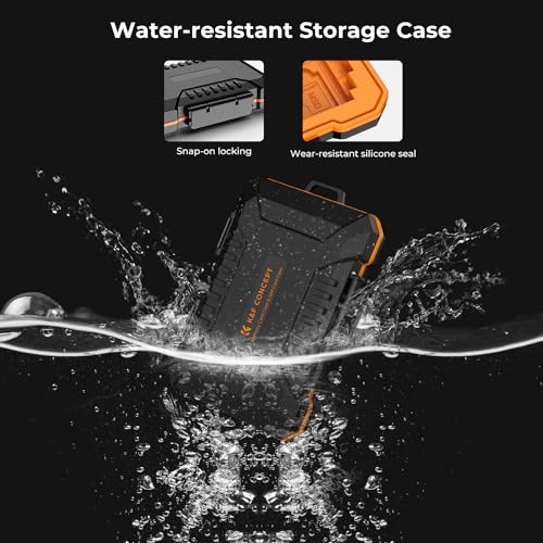 K&F CONCEPT 29 Slot Memory Card Case, Carrying Case for SD, CF, CFexpress | Micro SD, Nano SIM & Micro SIM Cards, PM01 - size: For 4 SD+4 CF+12 Micro SD(TF)+5 SIM