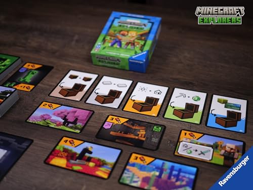 Ravensburger 21580 Minecraft Explorers - Cooperative Card Game for 2-4 People Ages 8 and up