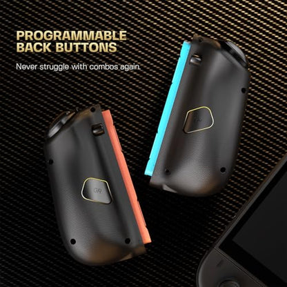 NYXI Hyperion 3 Switch 2 Controller–World's First Third-Party Wireless Controller for Switch 2, Hall Effect Joystick, 9-Axis Gyro, Full Mechanical Buttons, Adjustable Vibration, Dual Back Buttons - color: Dark