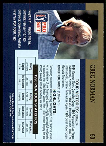 1990 PGA Tour Pro Set - [Base] #50 - Greg Norman