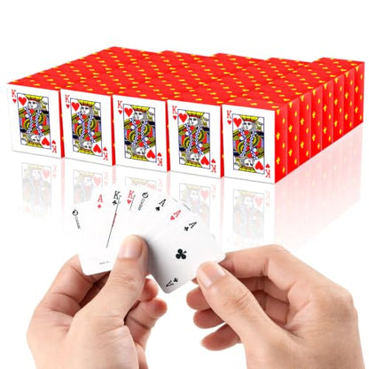 VZZNN 40 Decks Mini Playing Cards Bulk Set, Tiny 1.65" Pocket Poker Cards, Portable Miniature Card Games for Travel, Party Favors, Classroom Rewards, Gift Bags, Christmas Stocking Stuffers