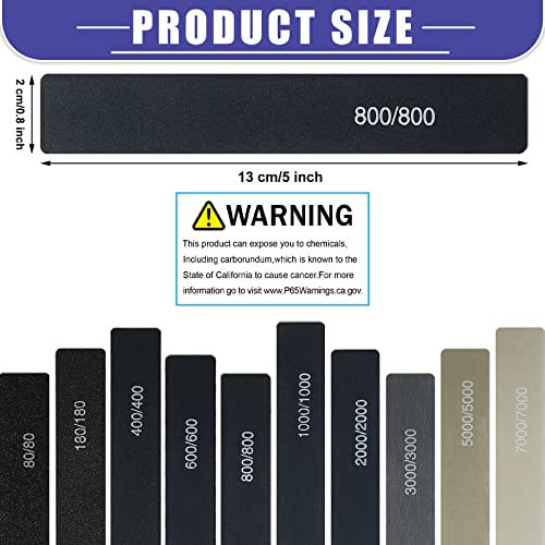 Honoson 20 Pcs Sanding Sticks for Plastic Models 3D Print Polishing Sticks Assorted Metal and Wood Sanding Tools Accessory for Model Craft Amateur Beginner(Low Grits Rating,Classic Style) - style: Classic Style