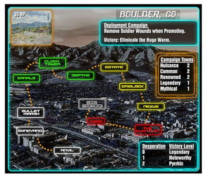 Dan Verssen Games Warfighter Chtorr Campaign #2 Boulder, Colorado Board Game Expansion. for Adults.