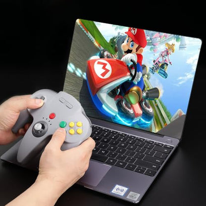 Wireless 2.4 GHz USB N64 Controller Made for Switch 1 & 2 Console (Gray) | (Built-in Vibration) (Rechargeable) (3D Analog Stick) (Plug & Play), Compatible with Switch Online, Windows PC, macOS - color: Wireless Gray