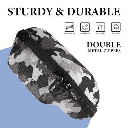 GEEKRIA Controller Travel Case Compatible with Xbox One, Series X, S, Hard Shell Carrying Bag, Protective Storage with Internal Mesh Pocket for Charging Cable (Camouflage) - color: Camouflage