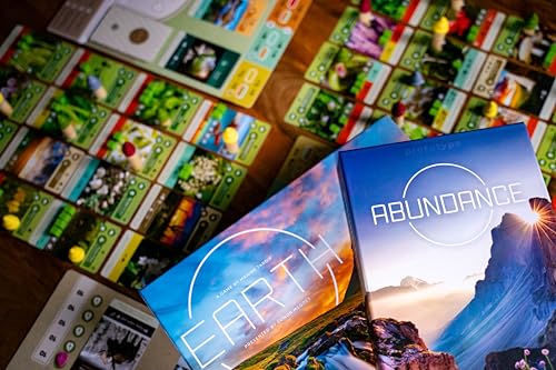 Inside Up Games Earth: Abundance Expansion | Board Game Expansion | Ecosystem Building, Card Drafting, Action Selection | 1 to 6 Players | 45-90 Minute Playtime | Ages 13+