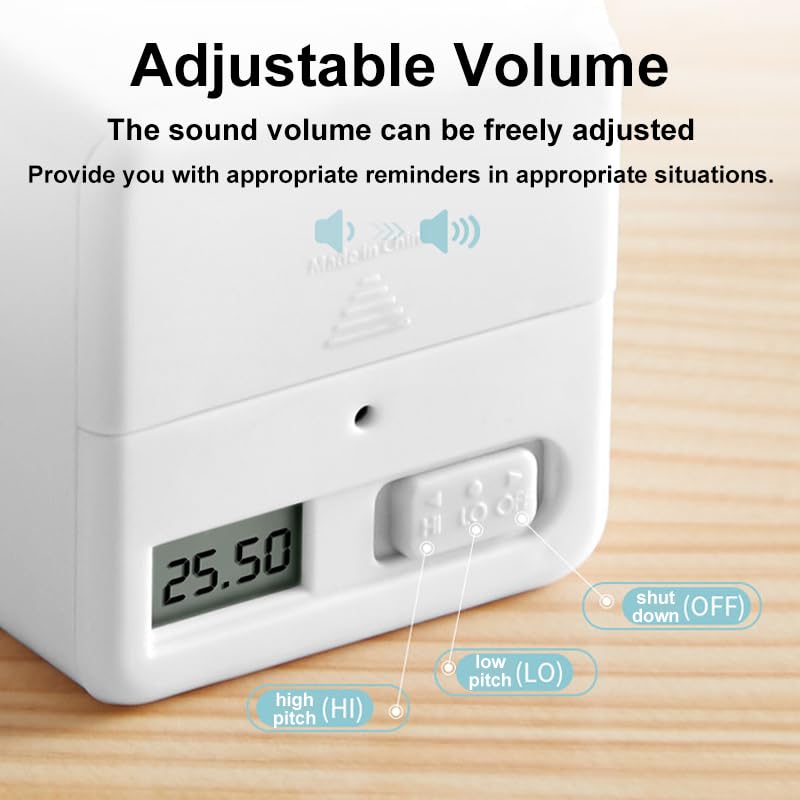 Gravity Sensor Flip Cube Timer Countdown Reminder Doing Time Management for Kitchen, Bedroom, Office, Living Room, Desk 15-20-30-60 Minutes (White) - color: White