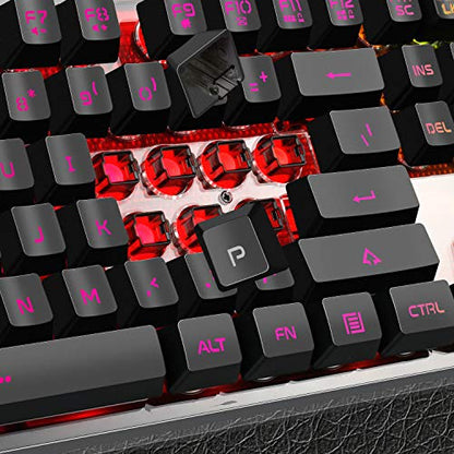 Gaming Keyboard and Mouse Combo, K1 RGB LED Backlit Wired Keyboard with 104 Key Computer PC Gaming Keyboard for PC/Laptop (Black) - color: K1 black