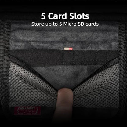 Skull & Co. MaxCarry Hard Carrying Case for Steam Deck, ROG Ally & other Gaming Handhelds-Black