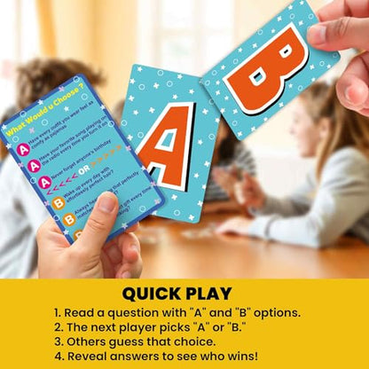 QUOKKA 4-Pack Card Game – 2000+ Hilarious Questions – Funny Family & Party Board Games for Kids, Teens, Adults – Travel, Pop Culture, Daily Life & Situations – What Would You Choose Challenges Ages 8+ - color: 6. Hilarious Situations Set of 4