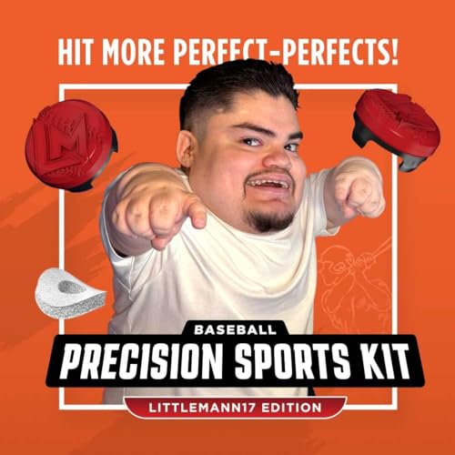 KontrolFreek Precision Sports Baseball Kit – Littlemann17 Edition – for Xbox one (XB1) and Xbox Series X (XBX) Controller – Red/Black