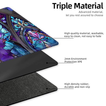 for MTG Playmat TCG Card Game Mat with Stitched Edges,Board Game Mats Non-Slip Waterproof Rubber Base 24 x 14 inch for CCG RPG DTCG Trading Card,Crucifixion Scene - color: Crucifixion Scene