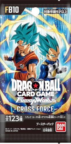 Bandai Dragon Ball Super Card Game Fusion World Booster Pack Cross Force [FB10] (Box) 24 Packs
