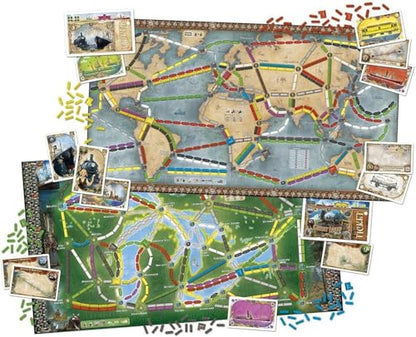 Asmodee Ticket to Ride Rails & Sails Board Game - Train Route-Building Strategy Game, Family Fun for Kids & Adults, Ages 10+, 2-5 Players, 90-120 Minute Playtime - style: Rails & Sails