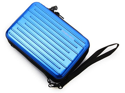 Anti-Shock Silver Aluminium Carry Travel Protective Storage Case Bag for 2.5" Inch Portable External Hard Drive HDD USB 2.0/3.0 (Blue) - color: Blue