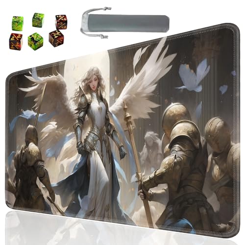 Board Game for TCG Playmat Table Mats Games Size 60X35 cm Mousepad Compatible for MTG RPG CCG Trading Card Game Play mats with 6 Dice (Playmat 118) - color: Sotw-playmats-1-118