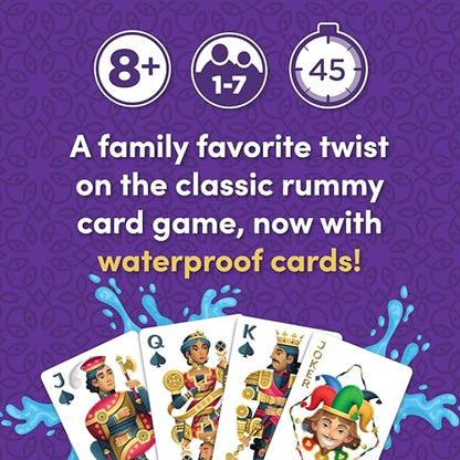 Five Crowns Waterproof Rummy Style Card Game for Kids, Family Game Night | Family Game Night, Travel Games, Screen-Free, Holiday Game, Playing Cards, Collector's Tin, Award-Winning - style: Five Crowns Waterproof