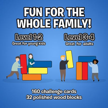 The Uzzle Stack Royale Board Game, Fast & Fun Family Board Game for Children & Adults, Color Block Puzzles Games for Ages 4+ - style: Stack Royale