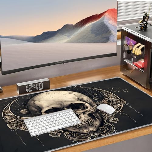 for MTG Playmat Non-Slip Rubber Play Mat with Storage Bag Combination, Ideal for Card Game Lovers TCG Play Mat, Moon Skull - color: Moon Skull