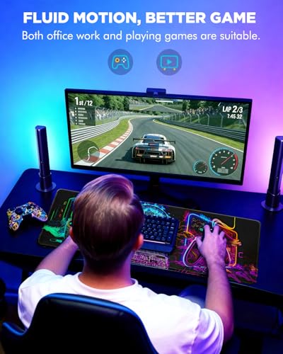 Mouse Pad, Desk Mat, 31.5x11.8in Large Mousepad, Gamer | Desk Pad with Stitched Edge & Rubber Non-Slip Bottom, Gaming Mouse Pad, Extended Mousepad for Home, Office - color: Gamer