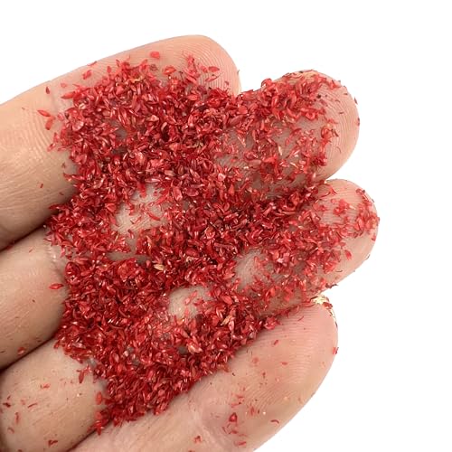 Multicolor Leaf Model - 300ml Miniature Scenery Material for Train Railway, Diorama, Car Scene & Scale Landscape Layouts (Autumn red) - color: Autumn Red