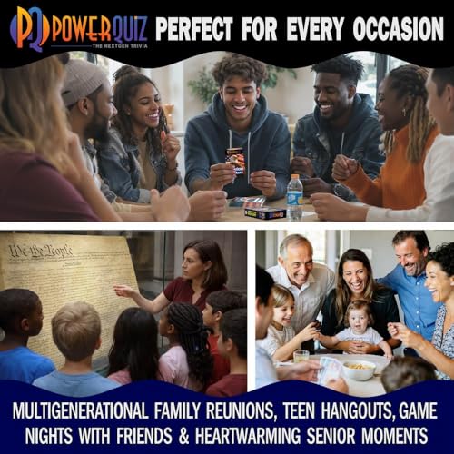 American History Trivia Game for Kids & Adults | 200 Questions, 5 Difficulty levels Beginner to Expert, Fun facts, Explanations, Premium Matte Cards, Hard Storage Box - style: American History