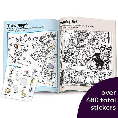 Highlights Hidden Pictures Sticker Fun for Kids Ages 3-6, 4-Pack, 64 Pages of Seek and Find Sticker Activities, Books Double as Coloring Books, 480+ Stickers, Volume 1