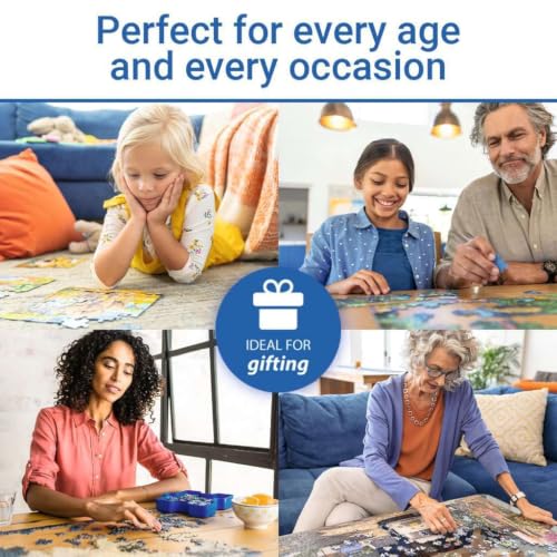 Ravensburger - Riverside Town - 1000 Piece Jigsaw Puzzle - Quaint Village on The Water - Vibrant, Rustic Scene of Yesteryear - Frameable - Premium Quality - Puzzles for Adults - style: New Design