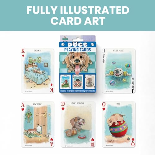 MasterPieces Officially Licensed Dogs Playing Cards - 54 Card Deck for Adults - style: Dogs