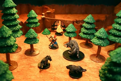 Dirt Cheap Dungeons - Dark Pine Forest Terrain Kit | Modular & Customizable | Injection-Molded for Superior Durability | TTRPG Accessories for D&D, Daggerheart, & Tabletop Gaming