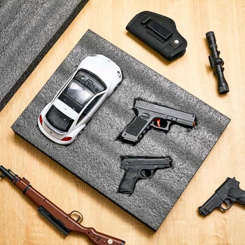 Treela 4 Pcs Customizable Polyethylene Foam Sheets 16x12x1.5" Black Thick Cuttable Foam Padding Inserts for Cases, Polyethylene Block Sheets for Packing Toolbox Storage and Craft Pad - size: 16x12x1.5''