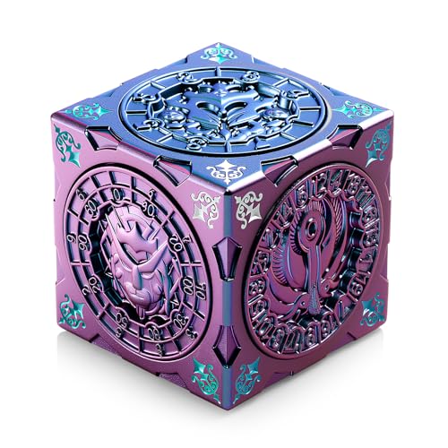 DNDND Purple-to-Blue Chameleon Multi-Functional Spinner DND Dice – Premium Color-Shifting D&D Monster Themed Cube Spinner Dice Cube for TTRPG, Dungeon Masters & RPG Collector's Gift with Gift Tin - color: Chameleon
