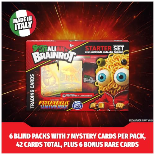 Trading Card Game 6-Pack Wave 1 Starter Set | Psychedelic Universe, Includes 48 Cards Total, 6 Rare Holographic Cards & Poster, Collect TCG Wave 1, For Ages 8 & Up - style: 6-Pack Starter Set, 48 Cards