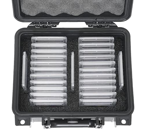 Case Club 25-41 Graded Card Slab Carrying Case - Slotted Storage Fits PSA/BGS/FGS Graded Slabs - Sports/Trading Collector Box for Graded Cards - Travel Holder for Slabs/Sleeves/Loose Cards - style: Simple and Functional Style