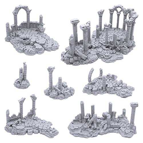EnderToys Ancient Ruins - DND Terrain Scenery for Tabletop 28mm Miniatures Wargame