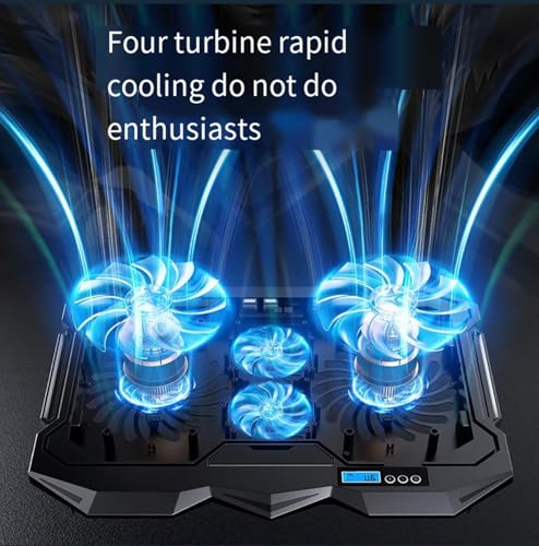 Laptop Cooling pad for Asus ROG Zephyrus G14 Gaming laptops, Laptop Cooler with 4 Fans, LCD Display Screen, 4 Height, 2 USB-A Port Laptop Stand